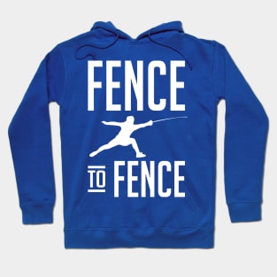 Fence to Fence (white) Hoodie